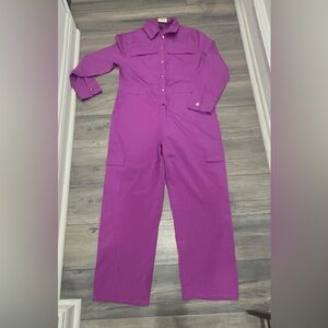 SHEIN Purple Jumpsuit Vibrant and Eye-Catching